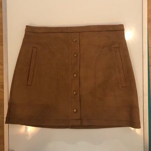 Suede Skirt